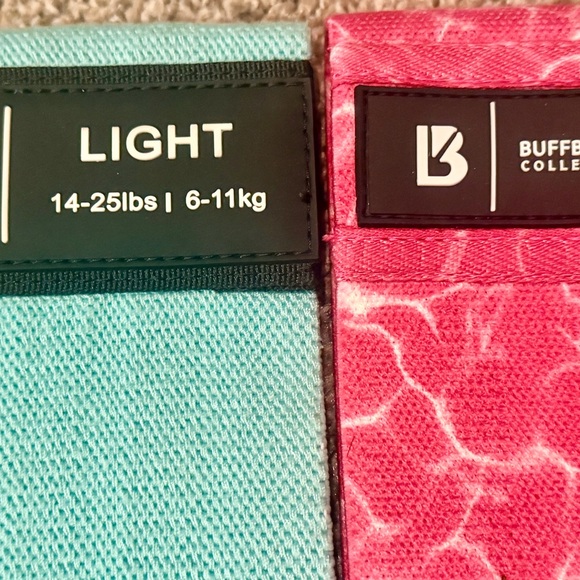 BuffBunny Light Resistance Bands - Teal and Pink - Picture 2 of 4